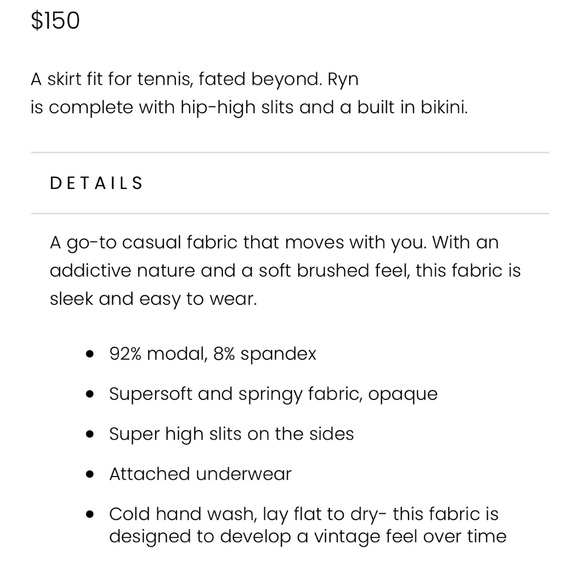 ARE YOU AM I Ryn Skirt (Small) - Picture 9 of 10